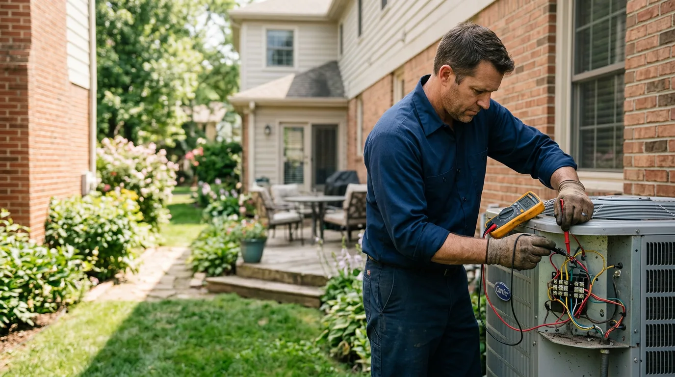 HVAC technician working near Lawrenceburg, TN